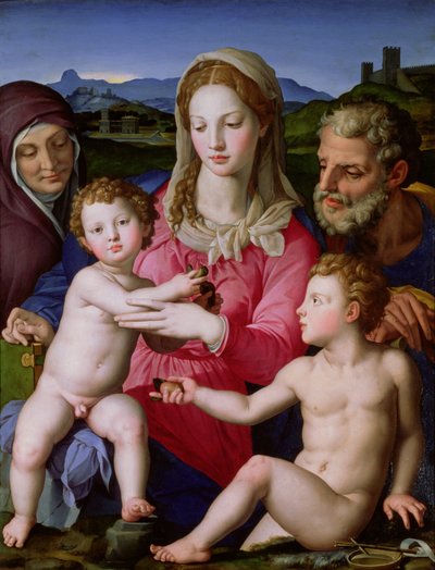 Holy Family with St. Anne and the Infant St. John the Baptist by Agnolo Bronzino