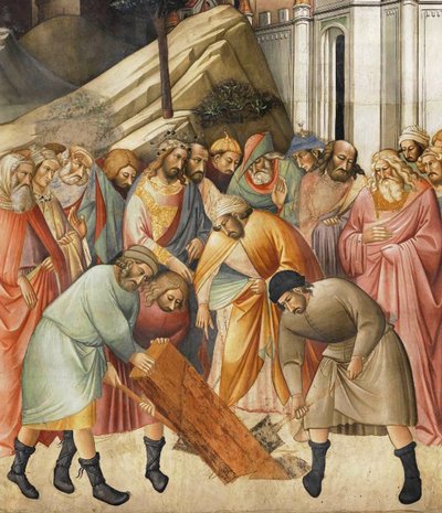 King Solomon Burying One of the Beams of the Cross by Agnolo Gaddi