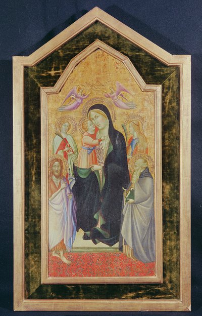 Madonna and Child Enthroned by Agnolo Gaddi