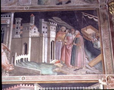 The Legend of the Sacred Girdle (detail) by Agnolo Gaddi