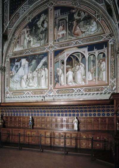 View of the Chapel Castellani Decorated with Frescoes by Agnolo Gaddi by Agnolo Gaddi
