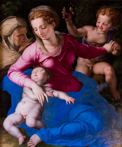 Madonna and Sleeping Child, Saint Elizabeth and Saint Giovannino by Agnolo Bronzino