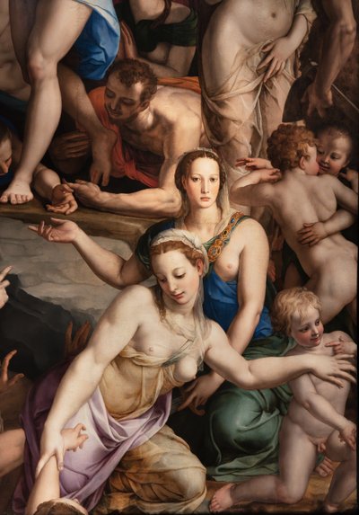 Medici Chapel: Descent of Christ to the Limbo (detail) by Agnolo Bronzino