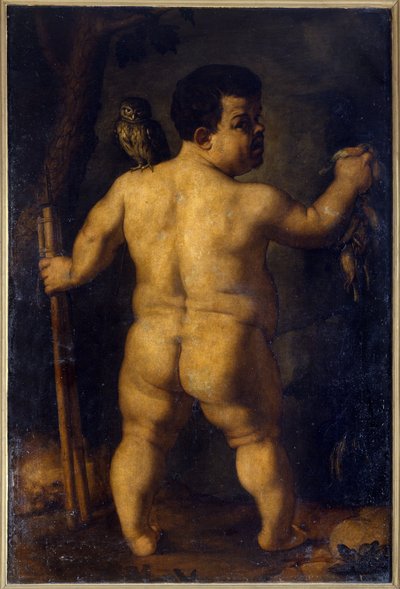 Nano Morgante. Portrait of one of the most famous dwarfs of the court of Cosimo I de