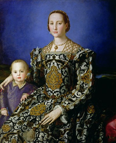 Portrait of Eleanor of Toledo and her Son, Giovanni de Medici, c.1544-45 by Agnolo Bronzino