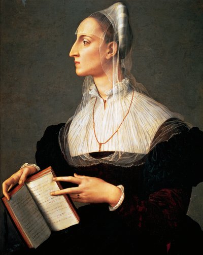Portrait of Laura Battiferri by Agnolo Bronzino