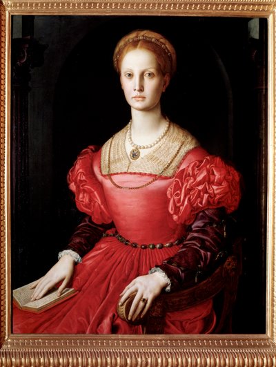 Portrait of Lucrezia Panciatichi, Wife of Bartolomeo Panciatichi by Agnolo di Cosimo Bronzino