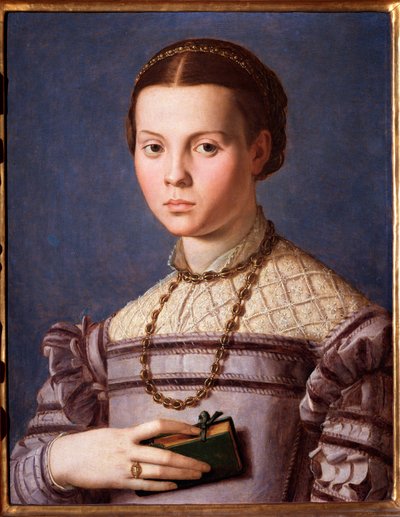 Portrait of a Little Girl with a Book by Agnolo Bronzino