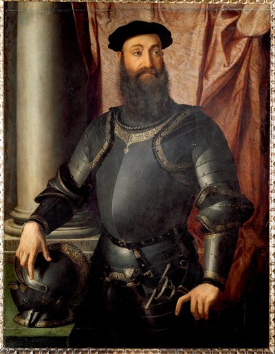 Portrait of the Condottiere Stefano Colonna by Agnolo Bronzino