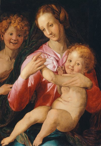 Virgin and Child with the Young Saint John the Baptist by Agnolo di Cosimo Bronzino