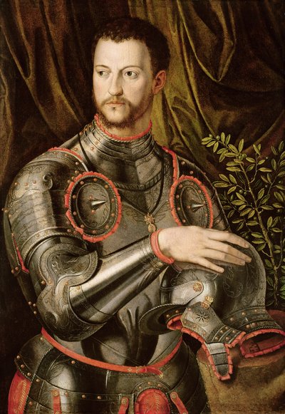 Portrait of Cosimo I, Grand Duke of Tuscany by Agnolo studio of Bronzino