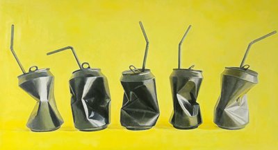 Black Cans, 2020 by Agnès Lefèvre