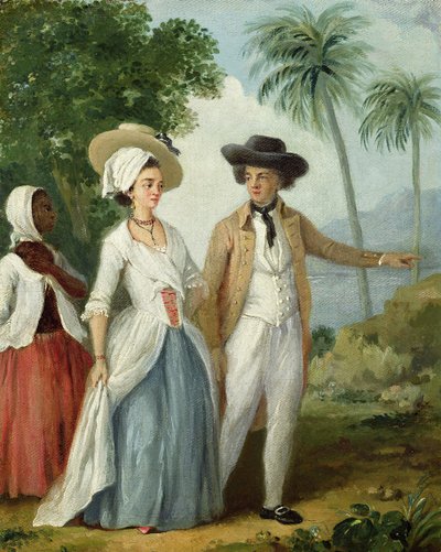 A Planter and His Wife, Attended by a Servant (c.1780) by Agostino Brunias