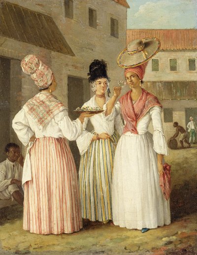 A West Indian Flower Girl and Two Other Free Women of Colour by Agostino Brunias