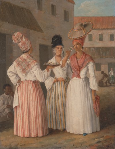 A West Indian Flower Girl and Two other Free Women of Color, ca. 1769 by Agostino Brunias