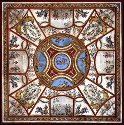 Ceiling Design for the Painted Breakfast Room at Kedlestone Hall, Derbyshire, c.1760 by Agostino Brunias