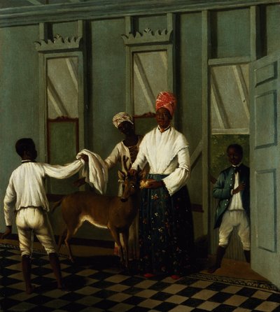 Negro Servants Washing a Deer by Agostino Brunias