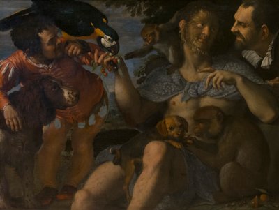 Arrigo Peloso, Pietro Matto and Amon Nano by Agostino Carracci