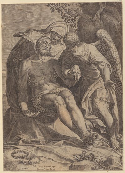 Lamentation of Christ [Pietà] by Agostino Carracci