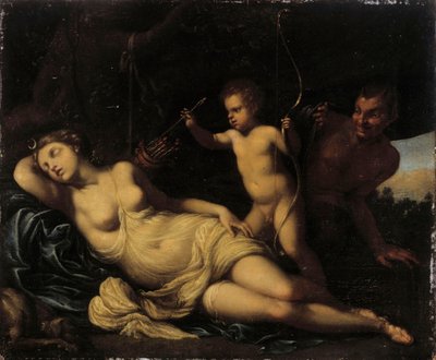 Diana Sleeping by Agostino Carracci