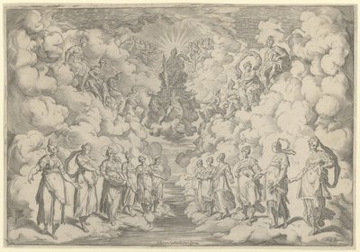 Harmony of the Spheres by Agostino Carracci