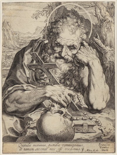Saint Jerome by Agostino Carracci