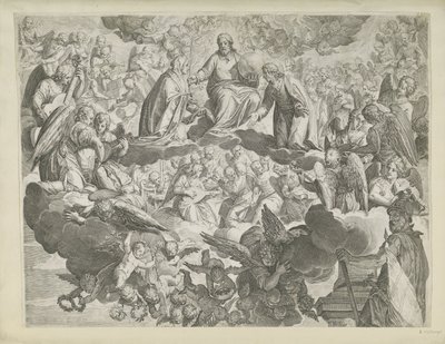 The Martyrdom of Saint Justina of Padua (Upper Half) by Agostino Carracci