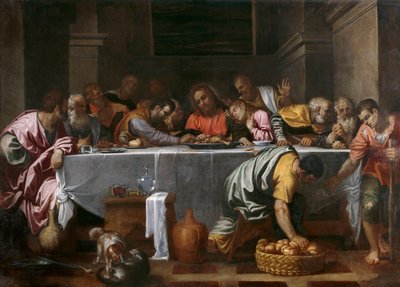 The Last Supper by Agostino Carracci