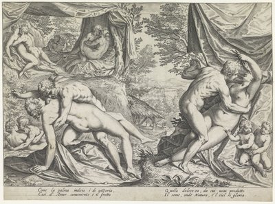 Love in the Golden Age by Agostino Carracci