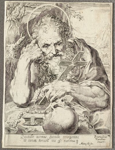 St. Jerome by Agostino Carracci