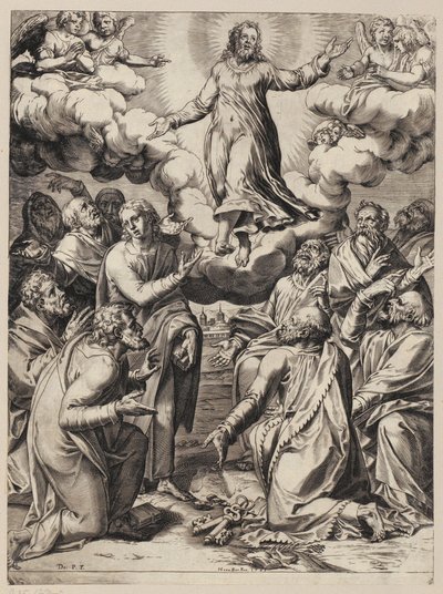 Stigmatization of Saint Francis by Agostino Carracci