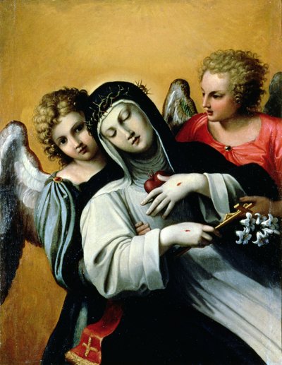 The Ecstasy of Saint Catherine by Agostino Carracci