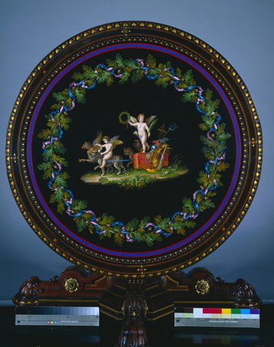 Center Table with Micromosaic Top, "Love Triumphant" by Agostino Francesangeli