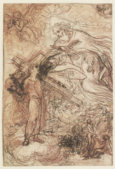 The Holy Trinity and the Fall of Man by Agostino Masucci (attributed to)