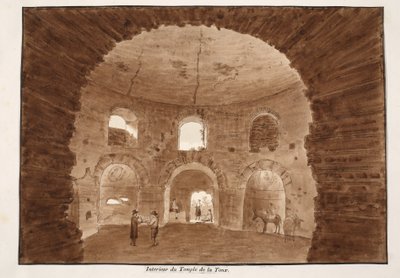 Interior of the Temple of the Cough, 1833 by Agostino Tofanelli