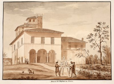 The House of Raphael on the Pincio by Agostino Tofanelli