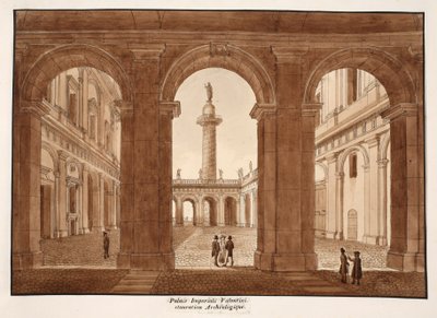 The Palazzo Imperiali Valentini. Archaeological Restoration. by Agostino Tofanelli