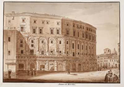 Theatre of Marcellus, 1833 by Agostino Tofanelli