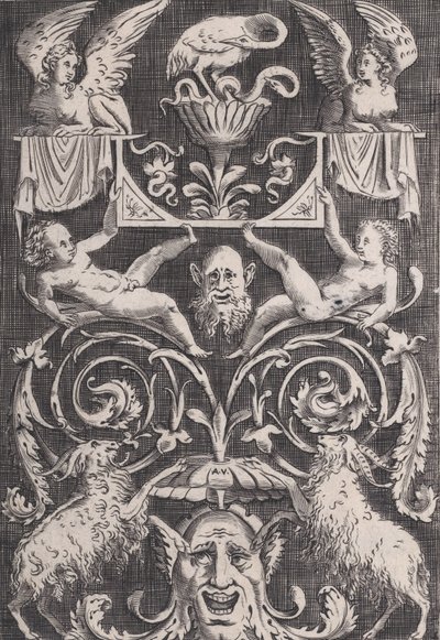 Ornamental Panel by Agostino Veneziano