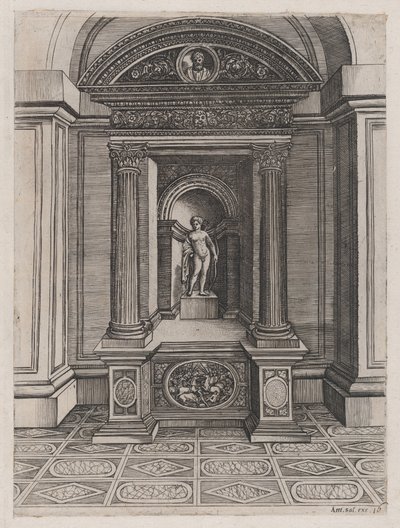 Speculum Romanae Magnificentiae: The Altar of Eros by Agostino Veneziano.