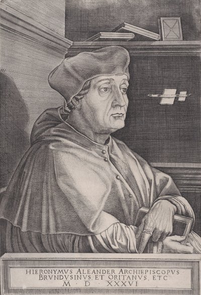 The Archbishop of Brindisi, dated 1536 by Agostino Veneziano
