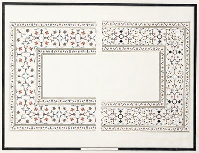 Specimens of the Mosaics, from the Tomb of the Emperor, c. 1815 by Agra School