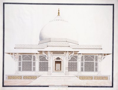 The White Marble Tomb of Seliem Chistie, c. 1815 by Agra School