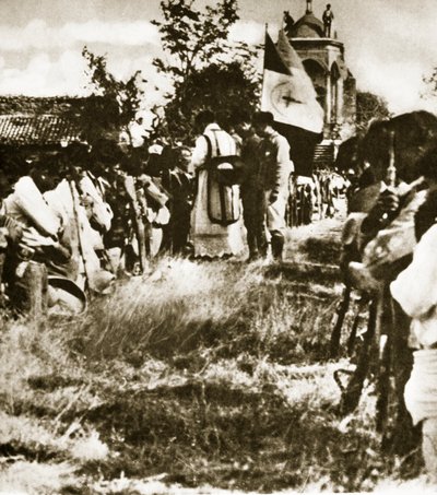 A group of Cristeros gathered for secret devotions, c.1926 by Agustin Victor Casasola