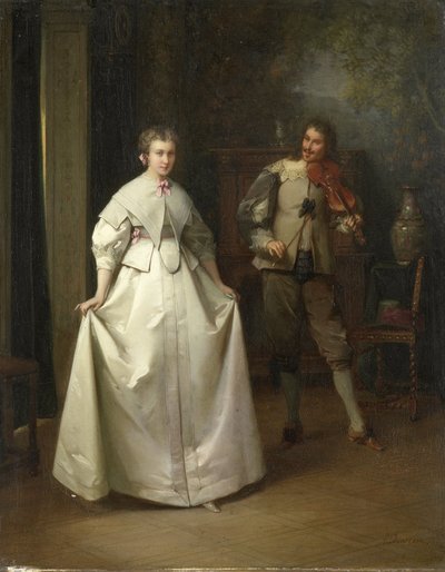 The Dance by Aimé-Gabriel-Adolphe Bourgoin