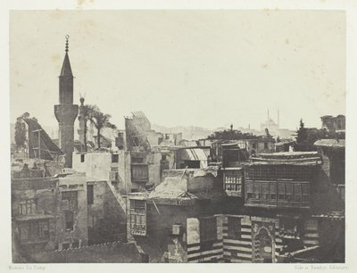 General View Taken from the West, Cairo, plate 1 from the album "Egypt, Nubia, Palestine and Syria," (1852) by Aimé Rochas
