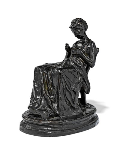 La Brodeuse by Aime Jules Dalou