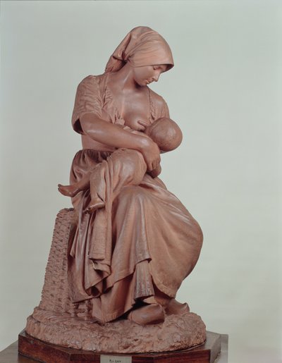 Peasant Woman Nursing an Infant, 1873 by Aime Jules Dalou
