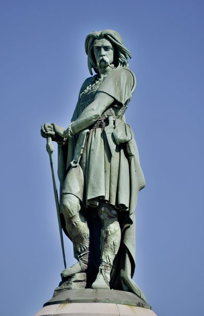 Colossal statue of Vercingetorix (72-46 BC), Gallic leader by Aime Millet