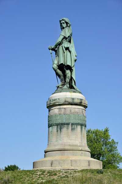Colossal statue of Vercingetorix, Gallic leader by Aime Millet